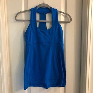 Lululemon Blue Scoop Neck Tank sz 6